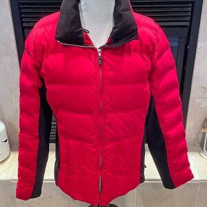 Obermeyer ATC Insulated Women's Ski Jacket Red White Nylon HydroBlock. 14